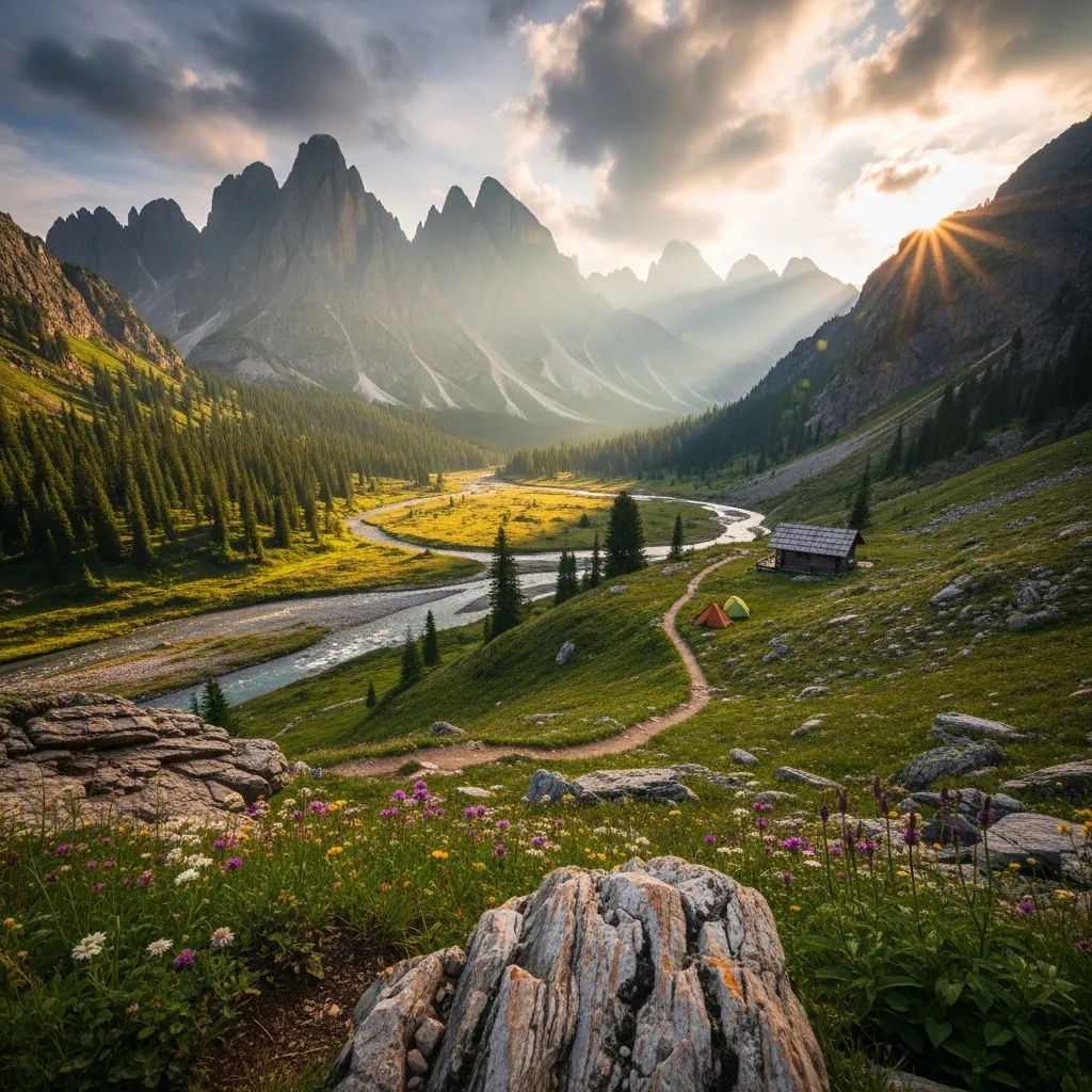 Mountain landscape photography by student
