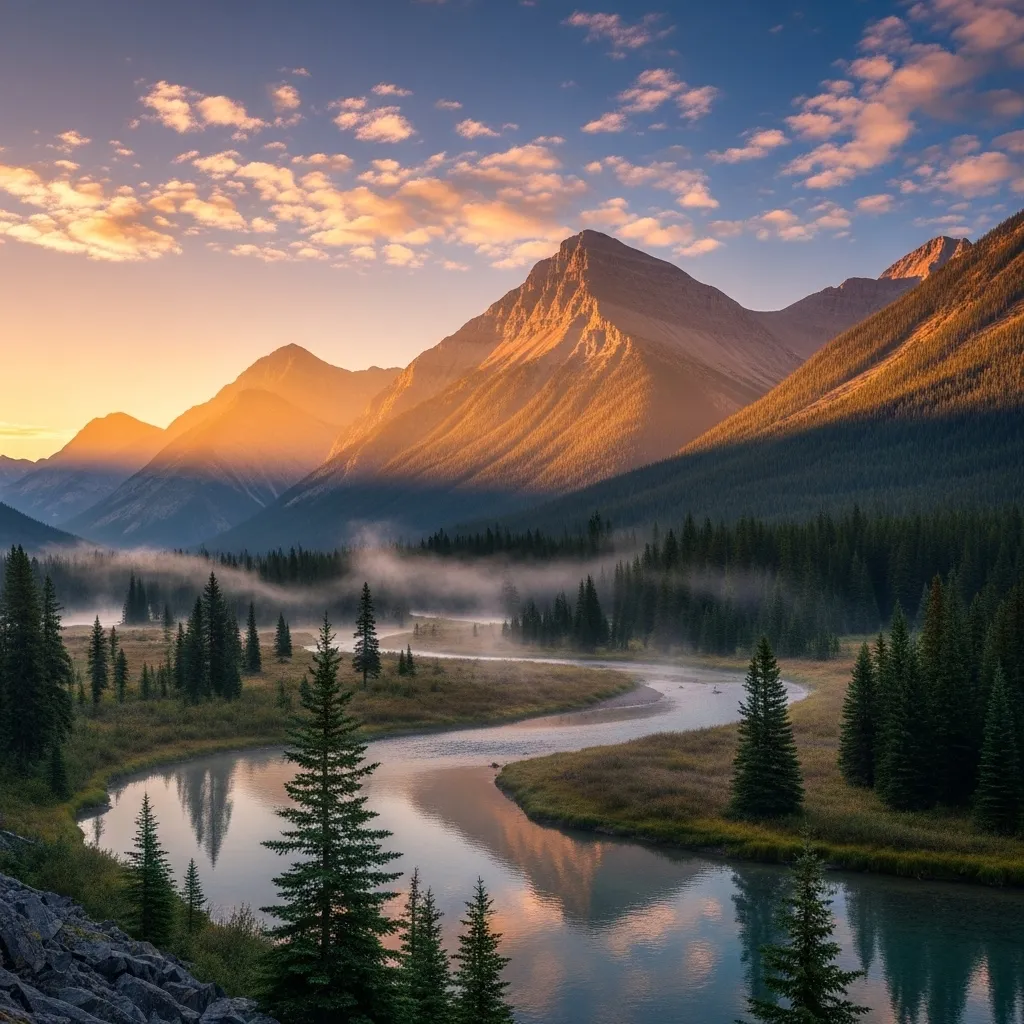 Landscape photography in mountains